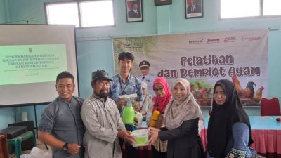 Siti Roika Kawal Langsung Bantuan Ternak Ayam di Bandarharjo